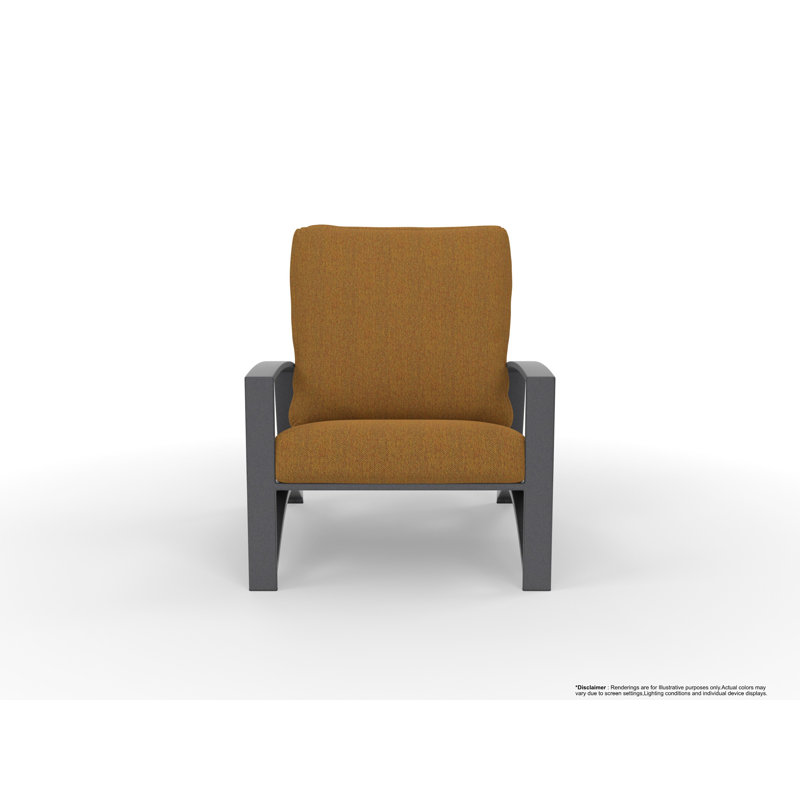 Arc Outdoor Lounge Chair, Trax Sequoia, Graphite