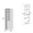 Riner Multistotage 67" H With 5-Tier Storage Shelves And 2 Doors, White-255124655