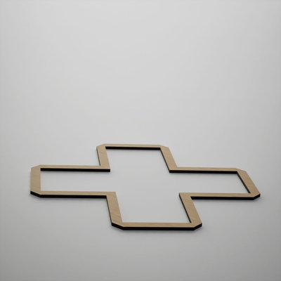 Fowler Decorative Fretwork Wood Wall Panels, Medium, 15 3/8"W x 15 3/8"H x 3/8"T, White Oak