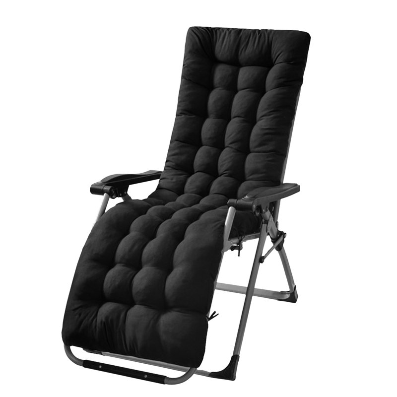 Coussin de chaise longue berçante 67x22in, Noir