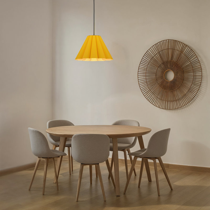 Luminaire suspendu moyen Lora 56, H 14,3 po x l 22,8 po x P 22,8 po, Ocre