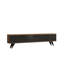 Keikei Unfinished TV Stand for TVs up to 65" with Fireplace Included