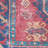 Machine Washable Southwestern Navy/Muted Red/Beige Area Rug-704982289