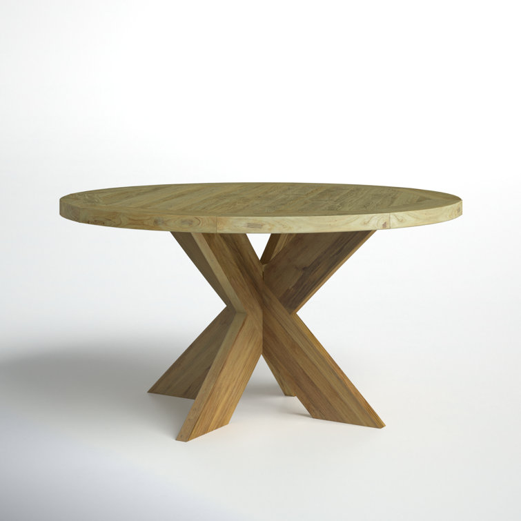 Morones Round Outdoor Dining Table in Solid Reclaimed Teak