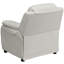Deluxe Padded Contemporary Kids Recliner with Storage Arms-769427007