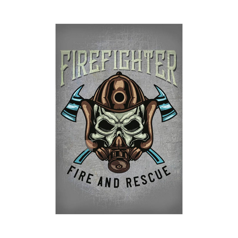 Firefighters I by Gab Fernando - Wrapped Canvas Print, 20.32 cm H x 30.48 cm W