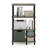 Oliveria 4-Tier Toolless Multipurpose Etagere Bookcase with Wheels-1129405905