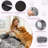 71" Extra Large Human Size Dog Bed for Adults with Blanket, Orthopedic Dog Bed with Removable Washable Waterproof Cover, Grey-1078820360