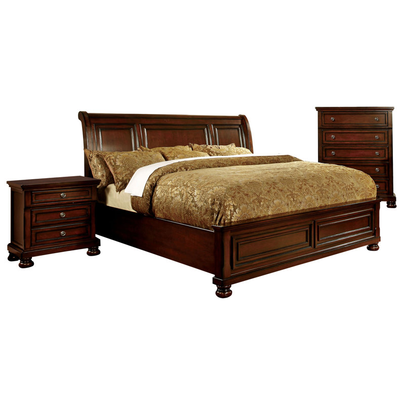 Aad Solid Wood 3 Piece Bedroom Set