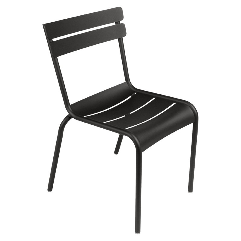 Luxembourg Outdoor Dining Side Chair, Liquorice, 4