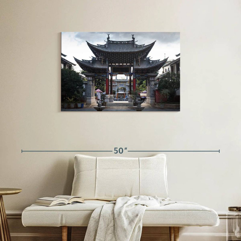 Pavillon du parc chinois Lilie, H 24 po x l 36 po