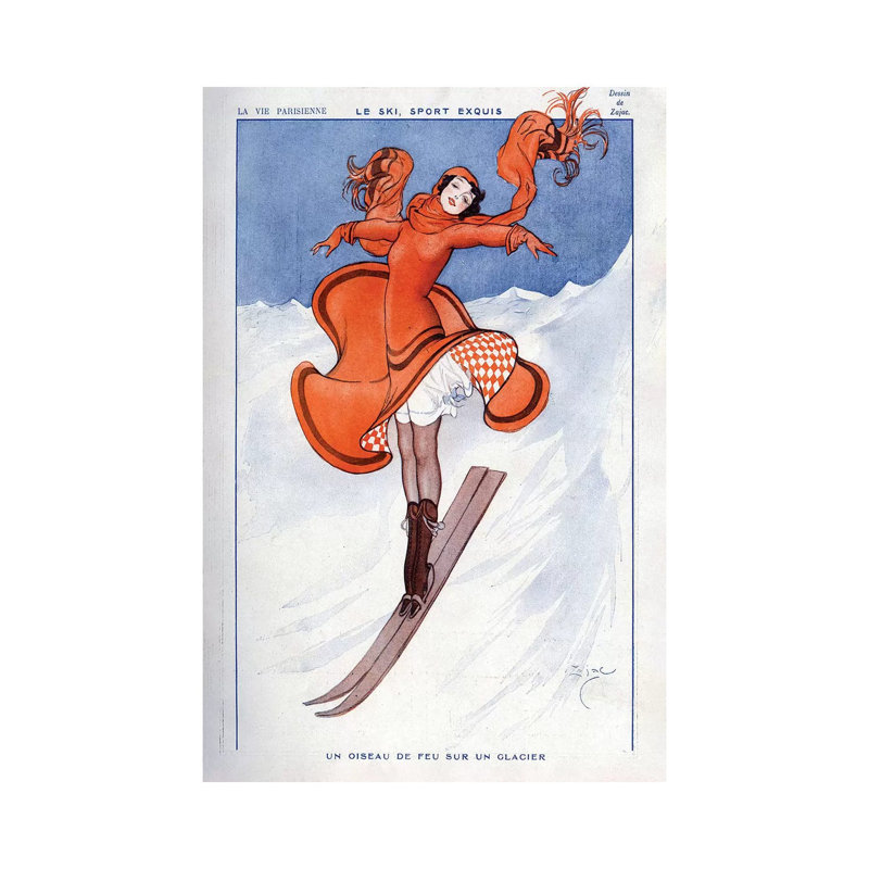 1922 La Vie Parisienne Magazine Plate - Print on Canvas, Wrapped Canvas, 30.48cm H x 20.32cm W x 1.91cm D