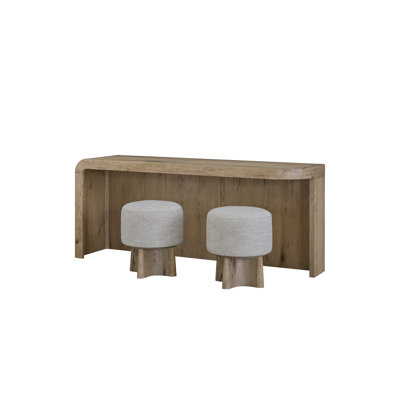 Banc de divertissement avec tabourets English Knotty Oak