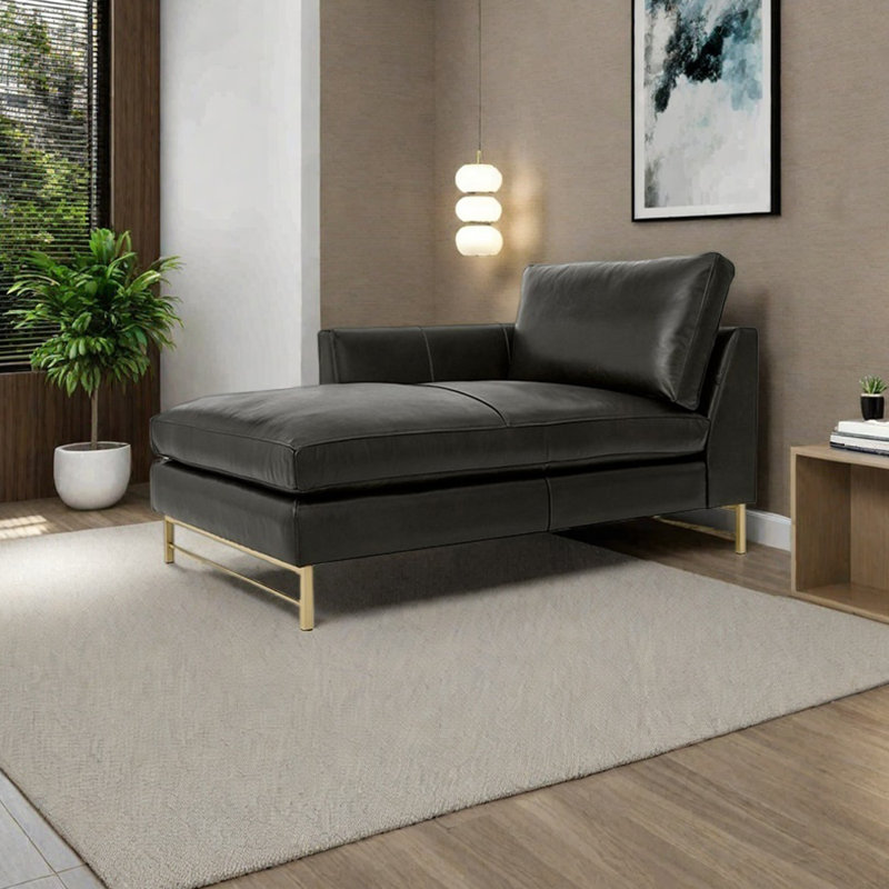 Chaise longue simple en éponge de style moderne, Orienté à droite