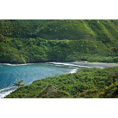 Black Beach - Wrapped Canvas Print