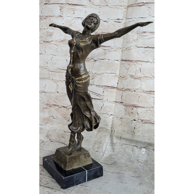 Sculpture Britan Girl Art Nouveau