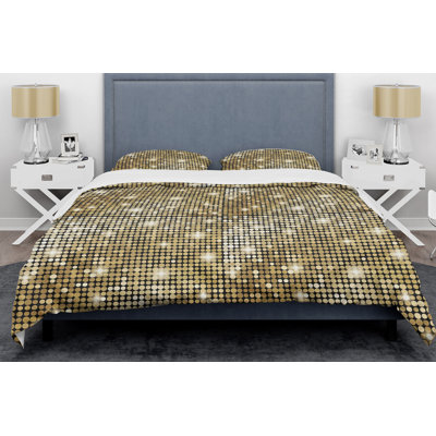 Glam Polyester Dots Duvet Cover