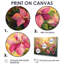 «Spring Poinsettias Festive Petal Dance II», art mural poinsettias-1857288664-1857288663