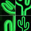 Éclairage solaire solaire Cactus-1849449482