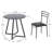 Modern Round Dining Table Set For 4 Dining Room Chair With Metal Legs-1373634452-1373634455