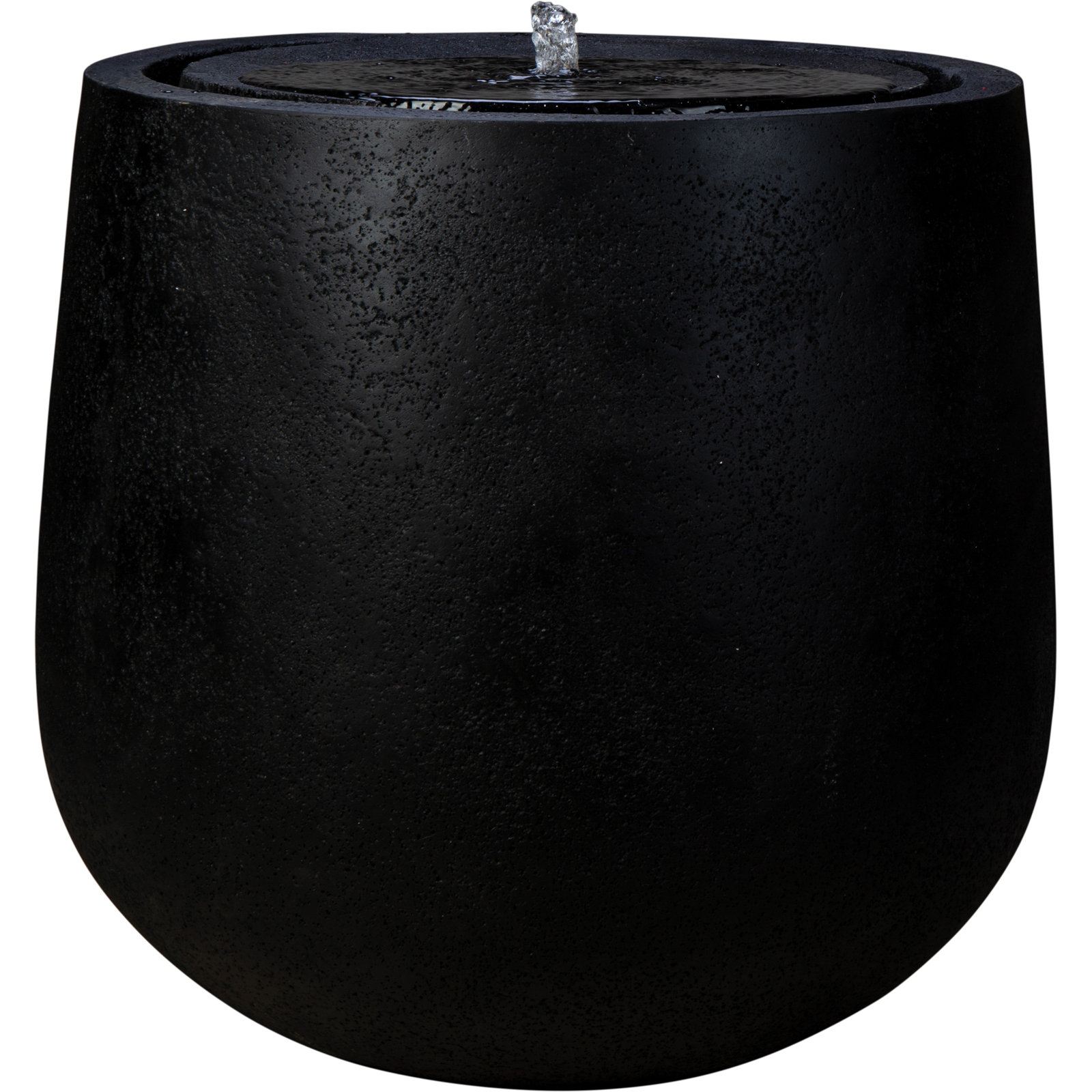 26 in. Meditation Fountain - Black Sand, Black