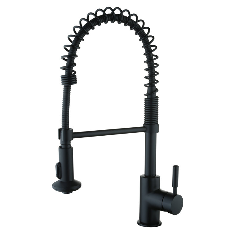 CMI Pull Down Kitchen Faucet, Matte Black
