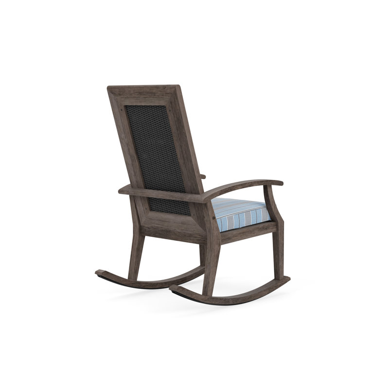 Frontier Outdoor Rocker Chair, Hansen Sky, Charcoal