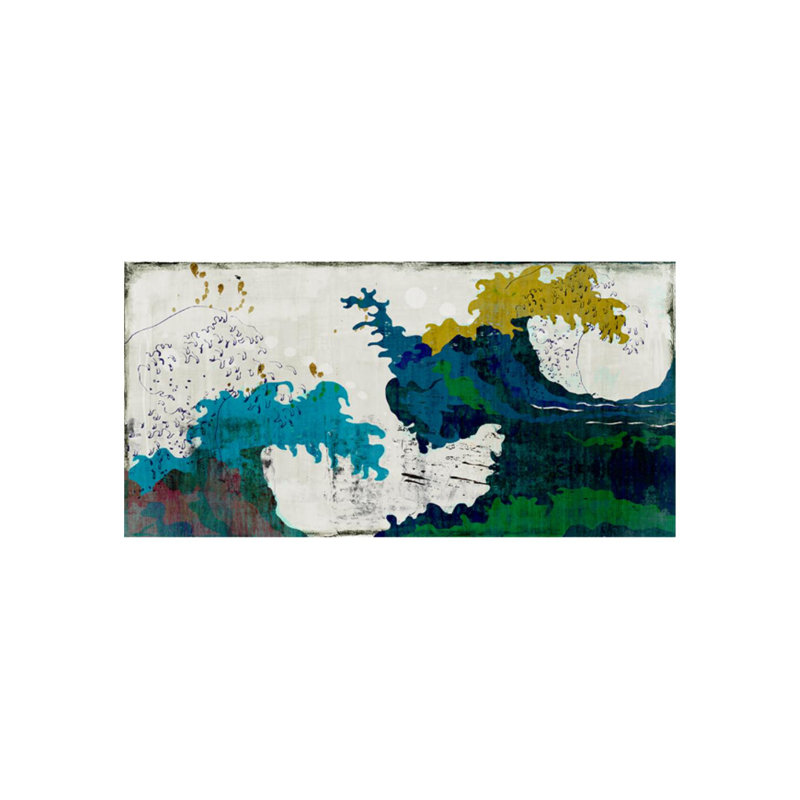 Tsunami Blues - Peinture, H 24 po x l 32 po x P 1,5 po, Extérieur