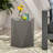 Modern Pentagonal Side Table Made Of Lightweight Concrete, 16" W X D 18" H, No Assembly, Gray Ash In Modern, Pentagon Shape, 16X16x18, Chip