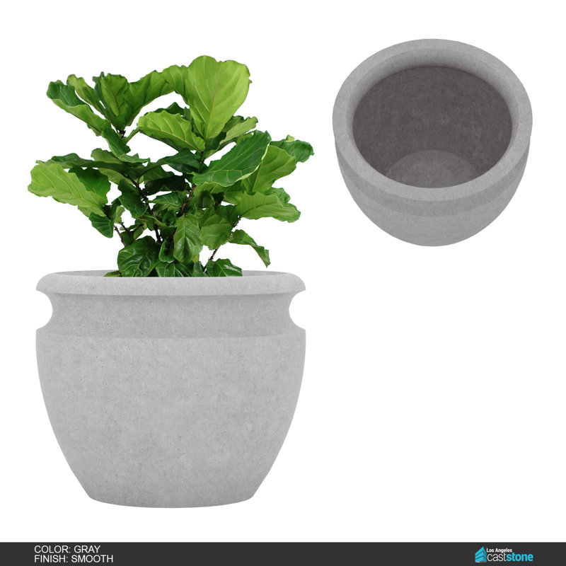 Jardinière Zoe, Gris lisse