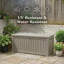 Boîte de terrasse verrouillable en résine résistante à l'eau 210 gallons Decksplore-131139661