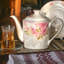 Théière en porcelaine rose