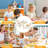 Kids Table And Chairs, Height Adjustable Toddler Table And Chair Set, Non-Slip Legs & Easy-Clean Graffiti Desktop (23.6''L X 23.6''W) For Learning, Daycare, Home(Beige)-798818318