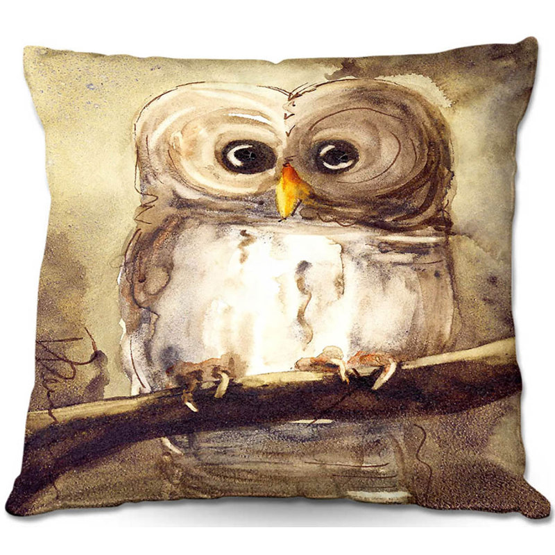 Coussin décoratif redbird de maison canapé hibou, 16 po x 1 po