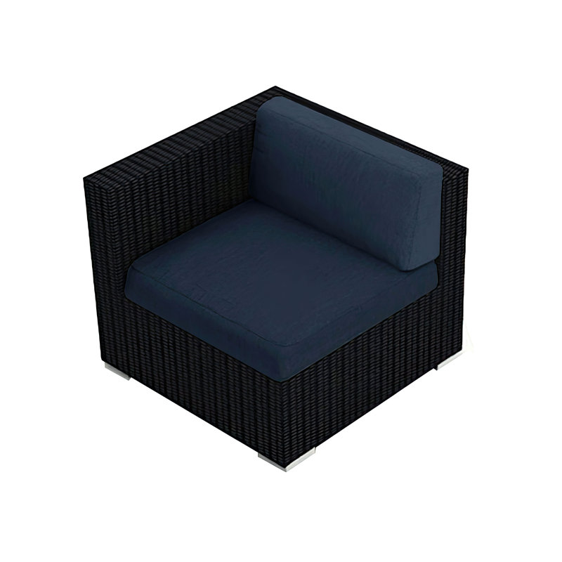 Chaise de patio avec coussin Suffern, Spectre indigo Sunbrella®