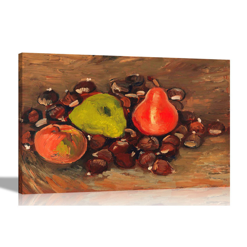 Still Life With Fruits by Vincent Van Gogh - Wrapped Canvas Painting, 40cm H x 60cm W x 18cm D
