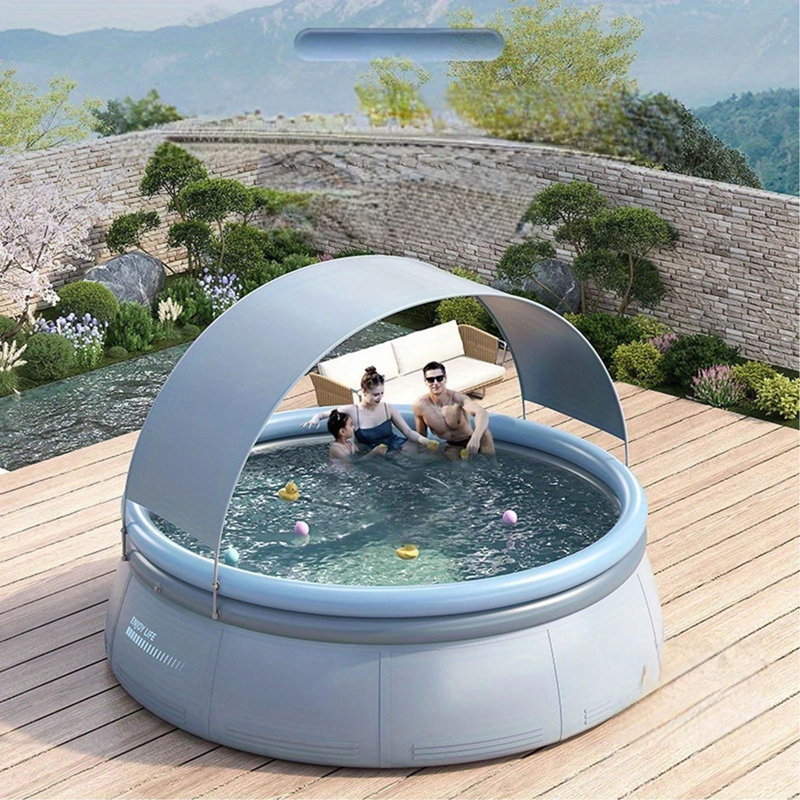 piscine extérieure gonflable, 9.84' W x 25.98" H