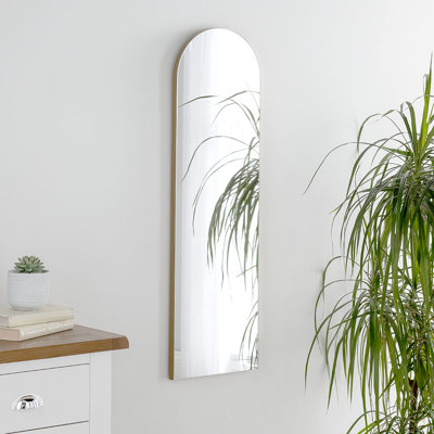 Fernville Arched Wood Framed Wall Mounted Mirror