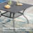 4-Person Square Patio Dining Set With Stackable Textilene Chairs-732170727