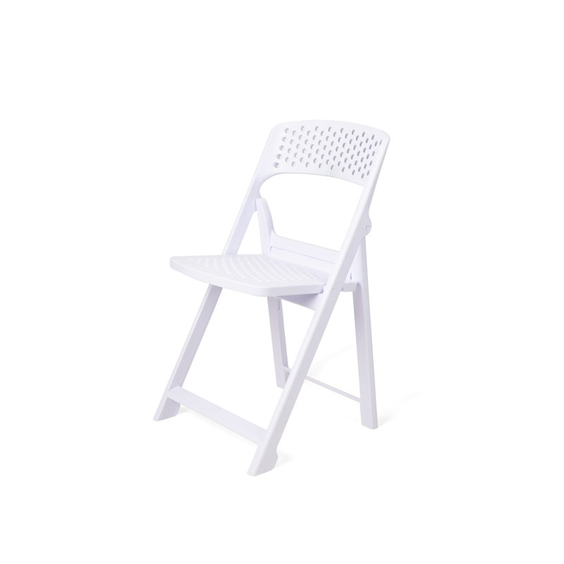 Chaise pliante à rabat, Blanc