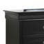 Commode de rangement noire Elegant Traditional