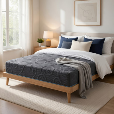 Très grand matelas Kae, mousse viscoélastique imprégnée de gel, 14 po