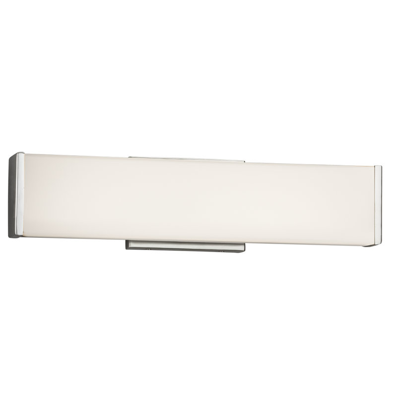 Barre d'éclairage de salle de bain 1 lumière Carlotte, Chrome poli