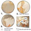 Hibiscus beige II, ensemble d'art sur toile-107742871