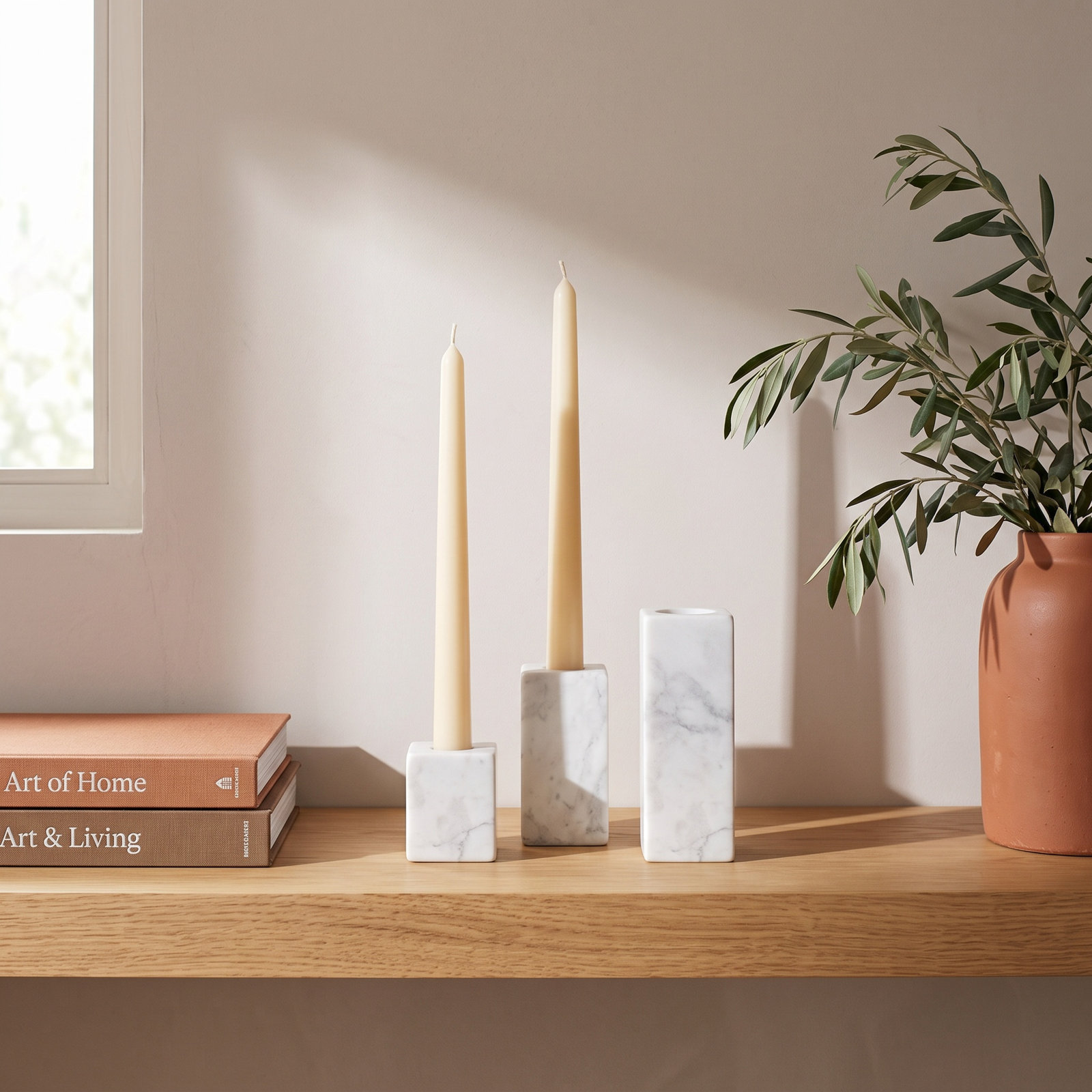 Matheson Genuine Marble Votive Candle Holder