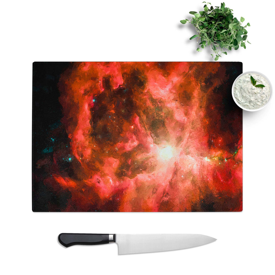 Tempered Glass Universe in Abstract Vol.3 Chopping Board
