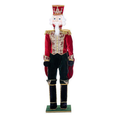 Vickerman 6'6" Red Deluxe Standing Nutcracker Doll.