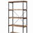 Vintage nutmeg and 4-tier bookshelf-953721529