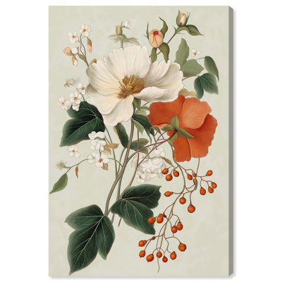 Décoration murale sur toile à motif floral par Art Remedy, 10 x 15