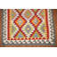 Tapis oriental réversible en laine Kilim 3 x 7